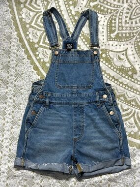 BDG Urban Outfitters Denim Overalls Shorts Womens XS Blue Bib Shortalls Casual